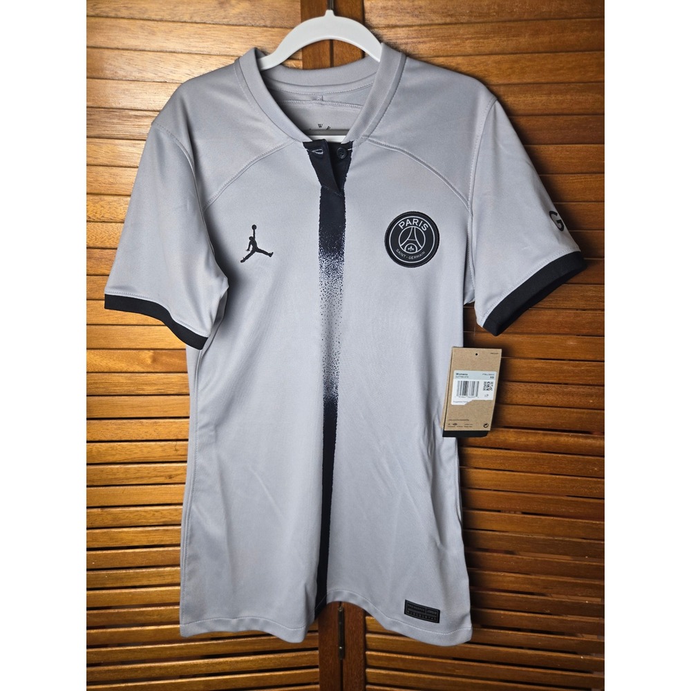 Paris Saint-Germain Nike x Jordan 2022/23 Away Jersey Womens XS Grey NWT